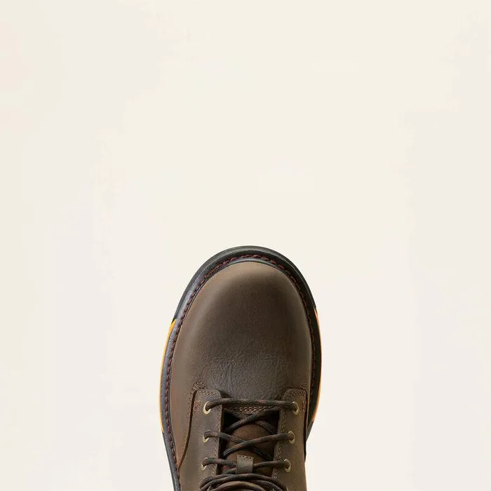 Men Work Boots Ariat Big Rig 6quot Waterproof Work Boot Iron Coffee