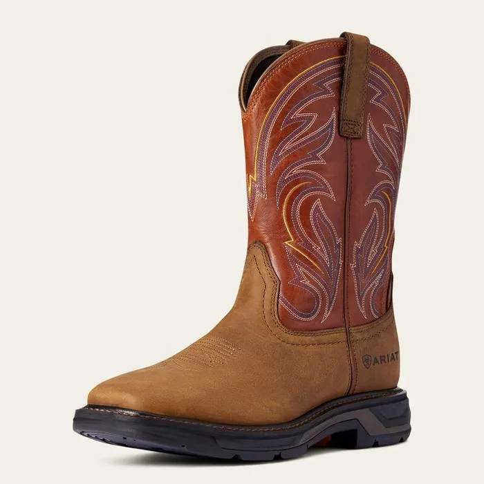 Men Work Boots Ariat WorkHog XT Cottonwood Work Boot Dark Earth