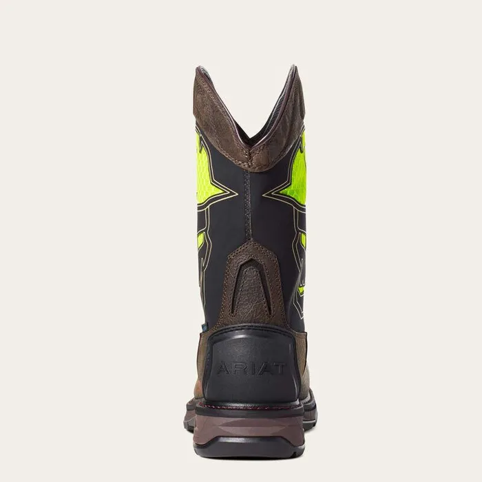 Men Work Boots Ariat WorkHog XT VentTEK Bold Waterproof Carbon Toe Work Boot Iron Coffee