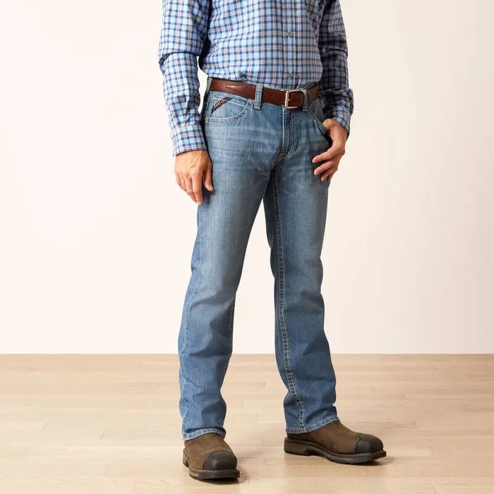 Men Workwear Ariat FR M5 Straight DuraStretch DuraLight Owens Straight Jean Miramar