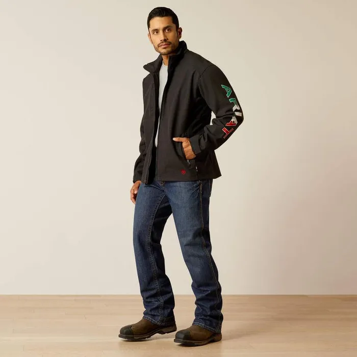 Men Workwear Ariat FR Team Logo Jacket Blackmexico
