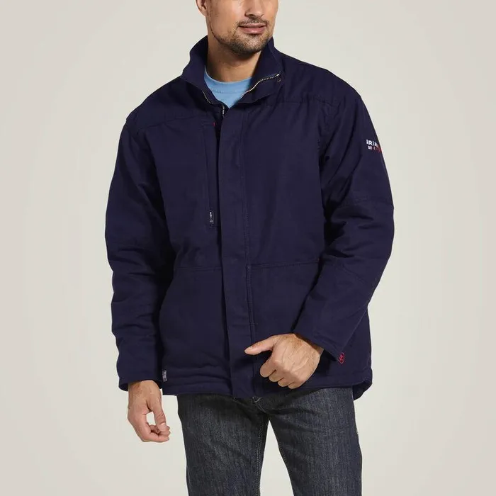 Men Workwear Ariat FR Workhorse Insulated Jacket Navy