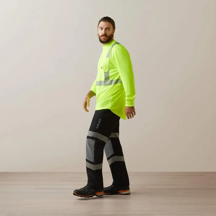 Men Workwear Ariat Rebar HiVis ANSI TShirt Hi Vis Yellow Men Workwear Ariat Rebar HiVis ANSI TShirt Hi Vis Yellow