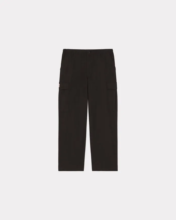 Men Workwear Cargo Pants Black Kenzo Pants And Shorts