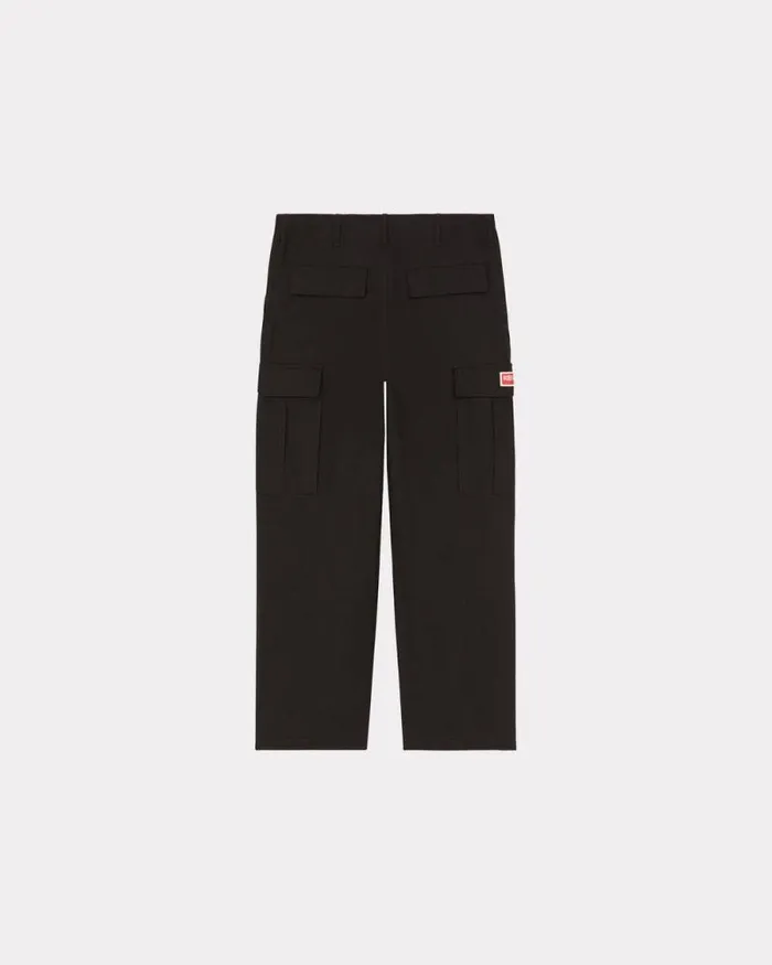 Men Workwear Cargo Pants Black Kenzo Pants And Shorts