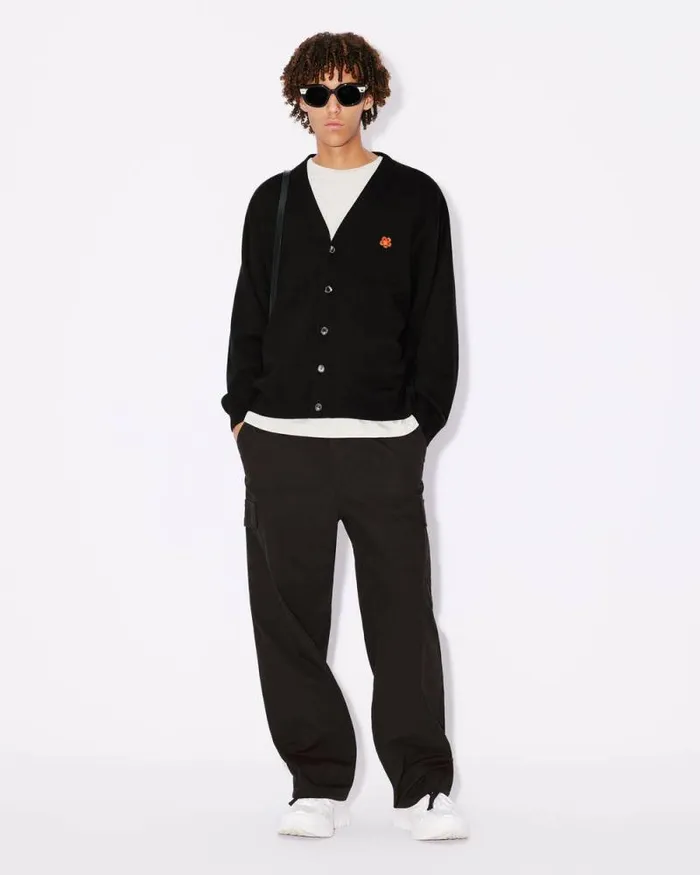 Men Workwear Cargo Pants Black Kenzo Pants And Shorts