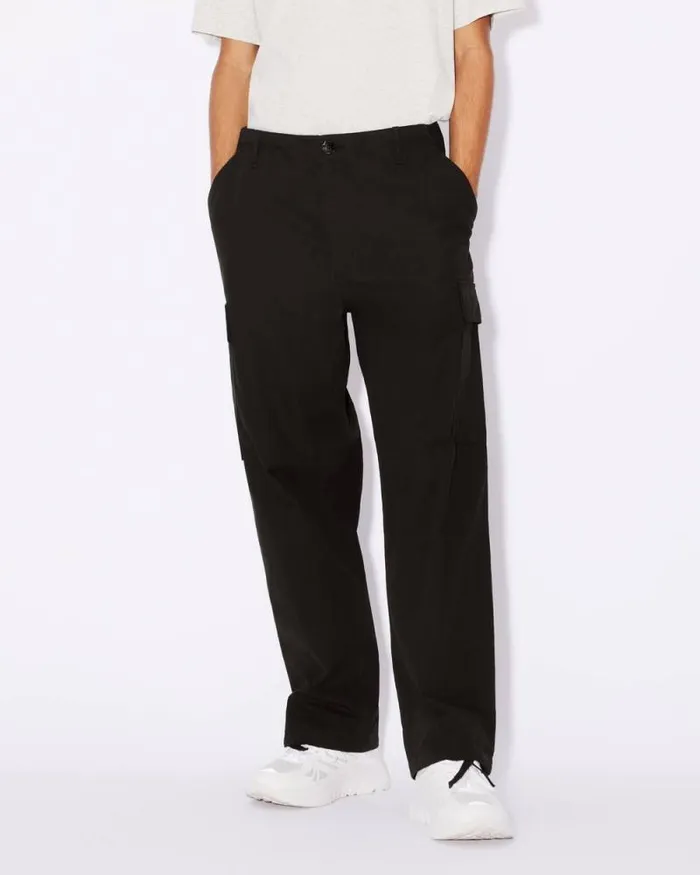Men Workwear Cargo Pants Black Kenzo Pants And Shorts