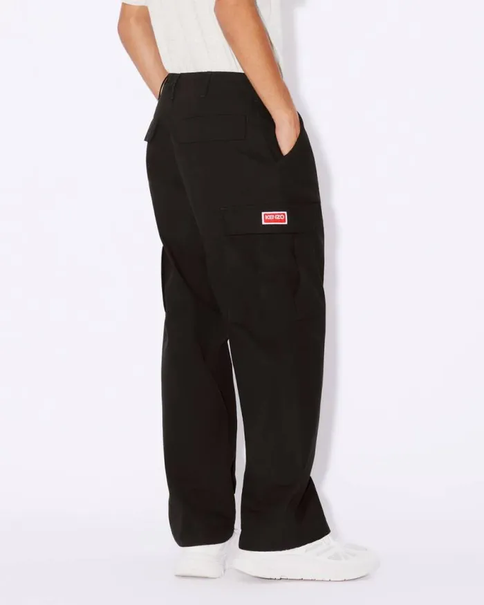 Men Workwear Cargo Pants Black Kenzo Pants And Shorts
