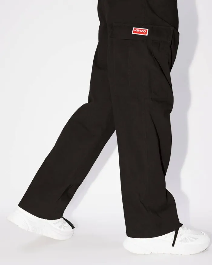 Men Workwear Cargo Pants Black Kenzo Pants And Shorts