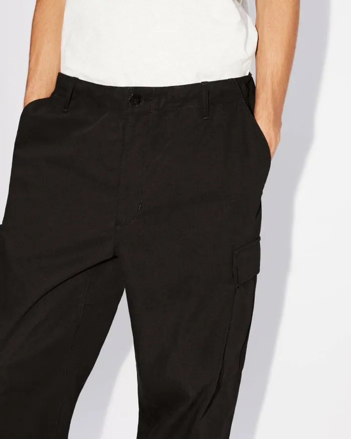 Men Workwear Cargo Pants Black Kenzo Pants And Shorts