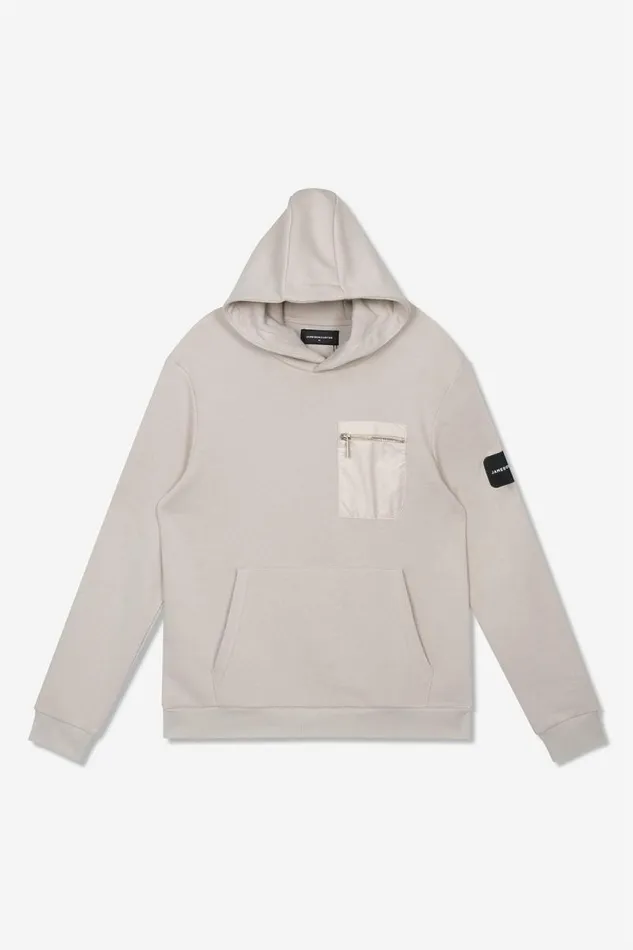 Mens Ansdell Loose Hoodie 8211 Stone Jameson Carter Hoodies and Sweatshirts