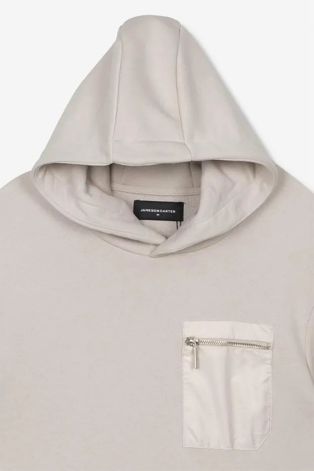 Mens Ansdell Loose Hoodie 8211 Stone Jameson Carter Hoodies and Sweatshirts