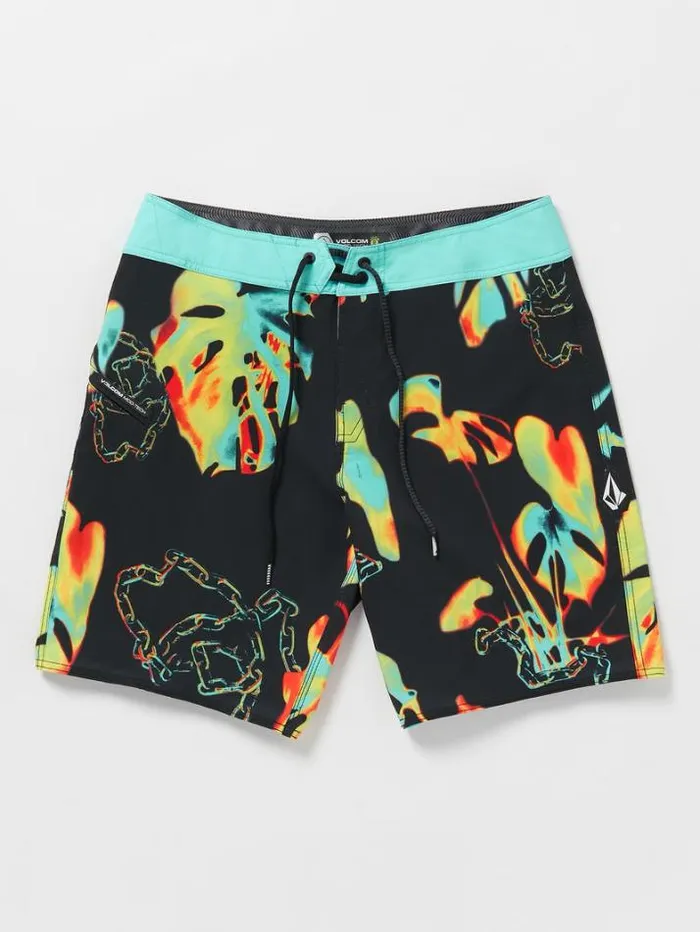 Mens Boardshorts and Trunks Volcom Paradise Bound ModTech Boardshorts 8211 Black