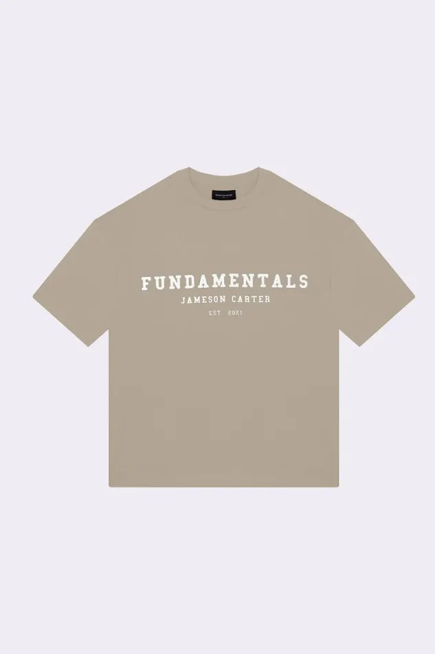 Mens Fundamentals TShirt 8211 Taupe Jameson Carter Twin Sets