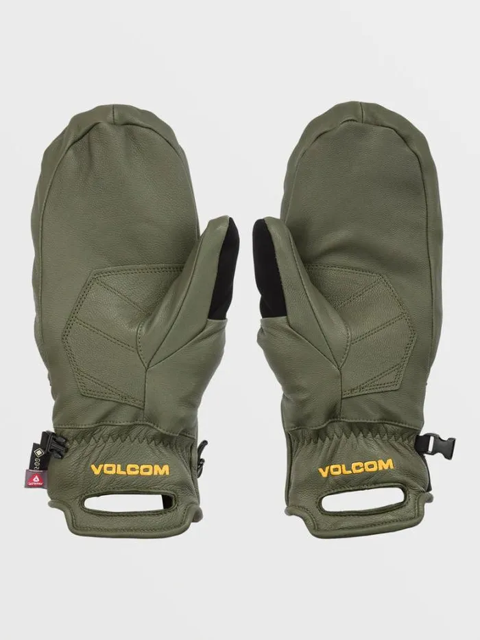 Mens Gloves and Mitts Volcom Service GoreTex Mitts 8211 Military