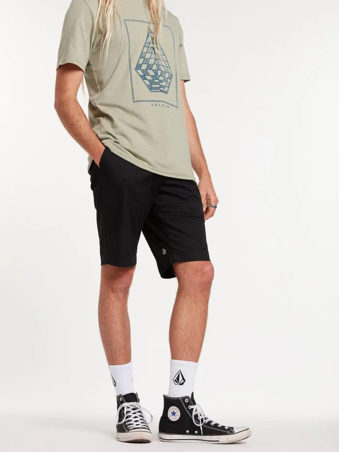 Mens Golf Volcom Frickin Modern Stretch Shorts 8211 Black