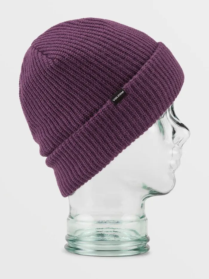 Mens Hats and Beanies Volcom Sweep Lined Beanie 8211 Blackberry