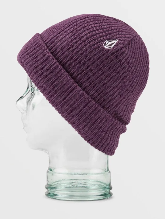 Mens Hats and Beanies Volcom Sweep Lined Beanie 8211 Blackberry