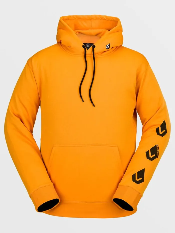 Mens Hoodies and Sweatshirts Volcom Core Hydro Fleece Hoodie 8211 Gold