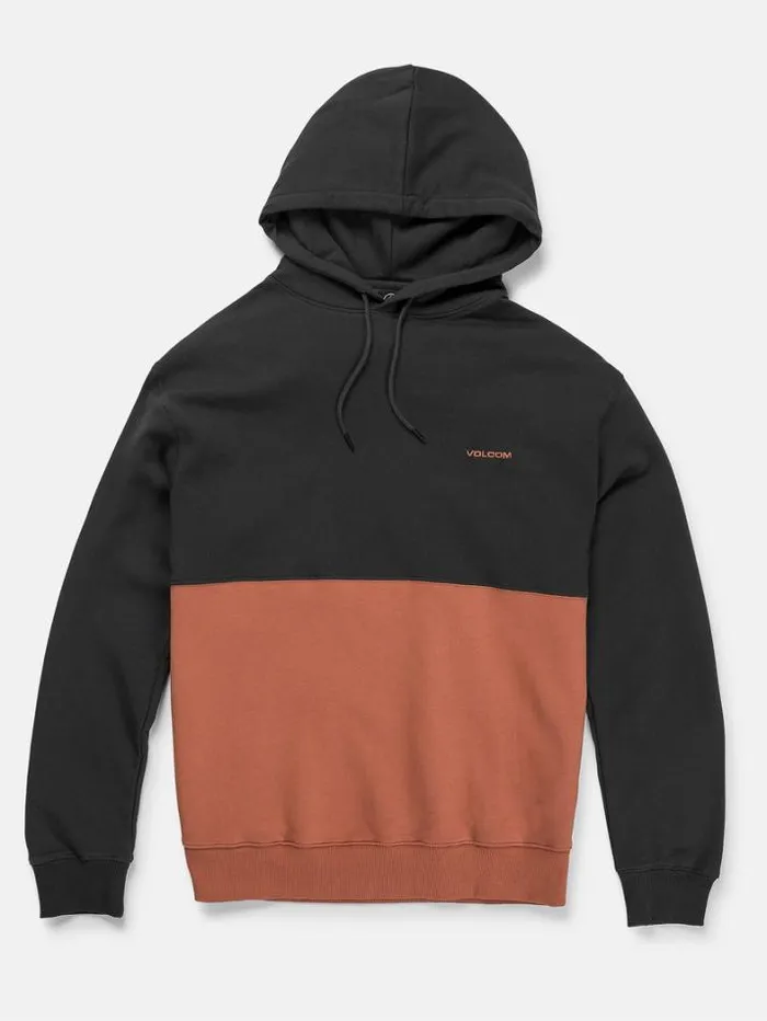 Mens Hoodies and Sweatshirts Volcom Divided Hoodie 8211 Rust