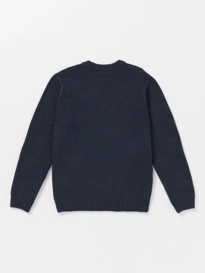 Mens Hoodies and Sweatshirts Volcom Edmonder Ii Sweater 8211 Navy