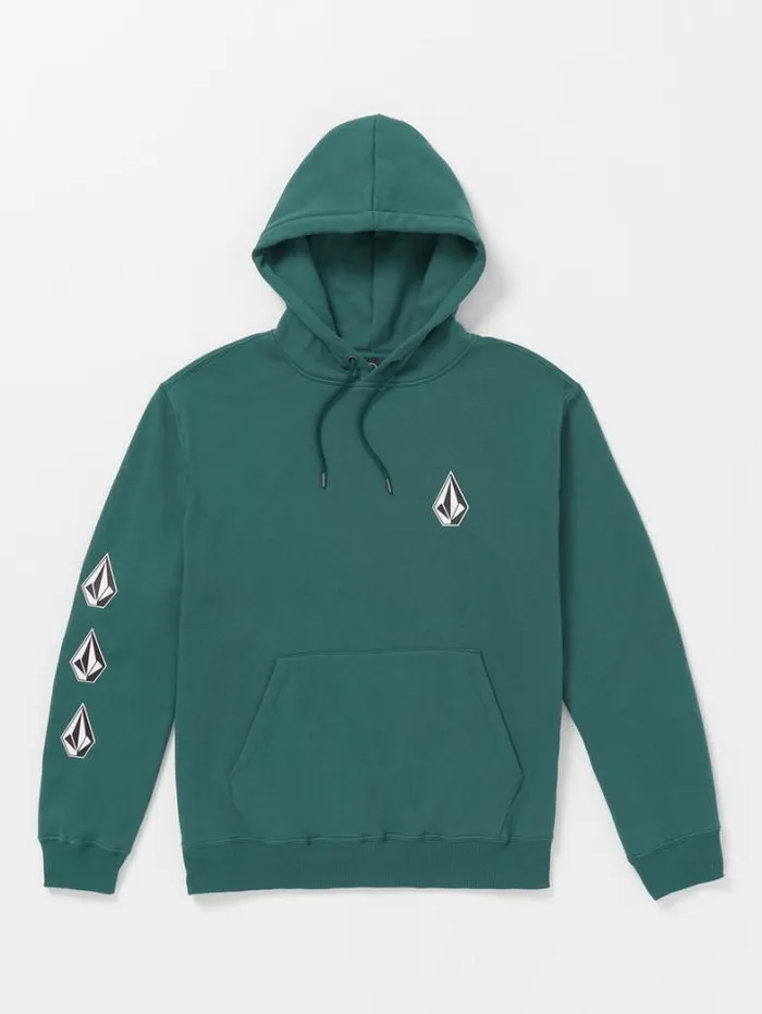 Mens Hoodies and Sweatshirts Volcom Iconic Stone Hoodie 8211 Ranger Green
