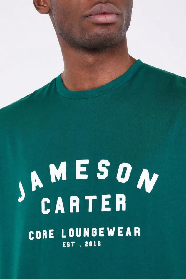 Mens Identity Oversized TShirt 8211 Green Jameson Carter TShirts