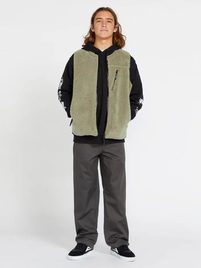 Mens Jackets Volcom Archstone Vest 8211 Thyme Green