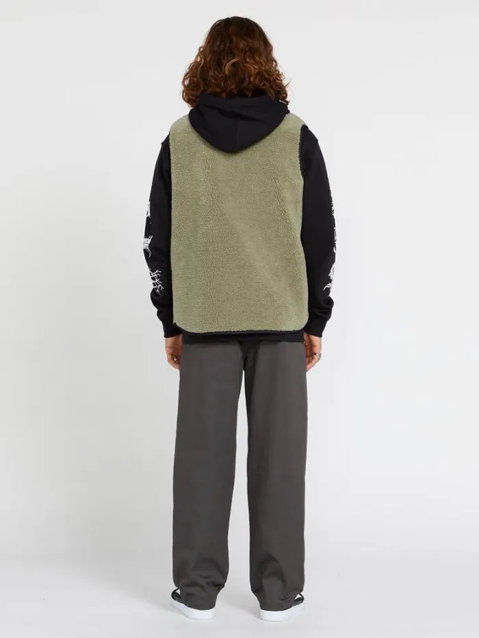Mens Jackets Volcom Archstone Vest 8211 Thyme Green
