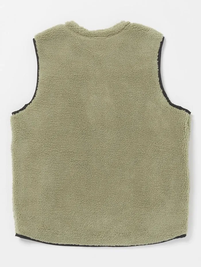 Mens Jackets Volcom Archstone Vest 8211 Thyme Green