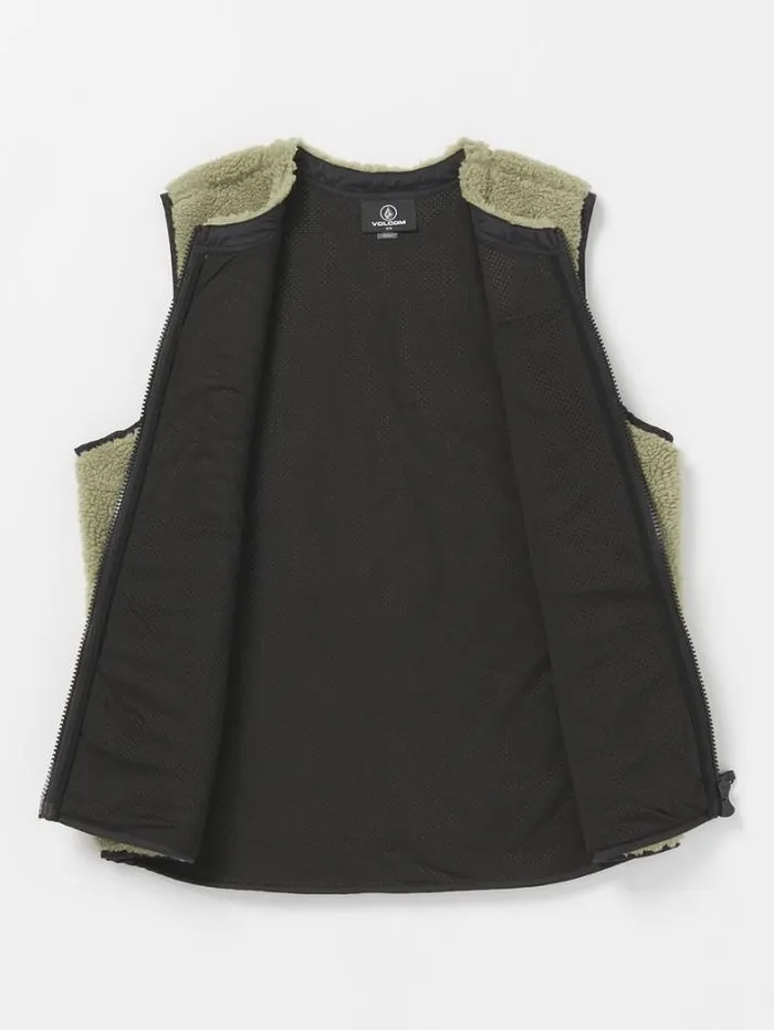 Mens Jackets Volcom Archstone Vest 8211 Thyme Green