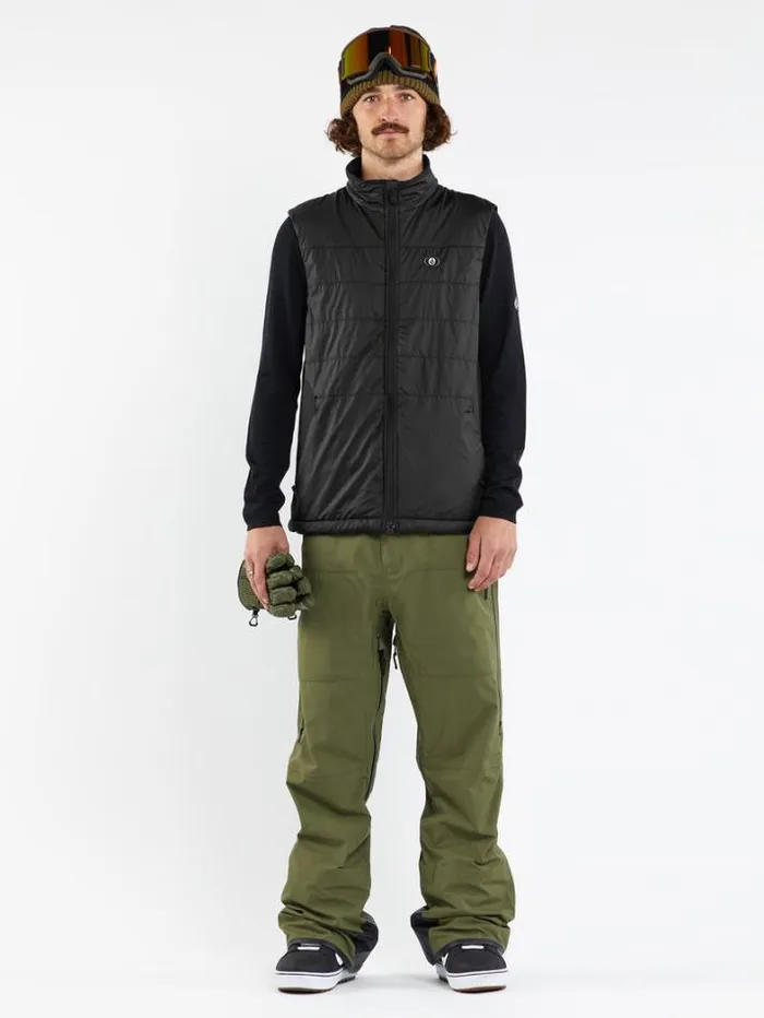 Mens Jackets Volcom Utility Puff Vest 8211 Black