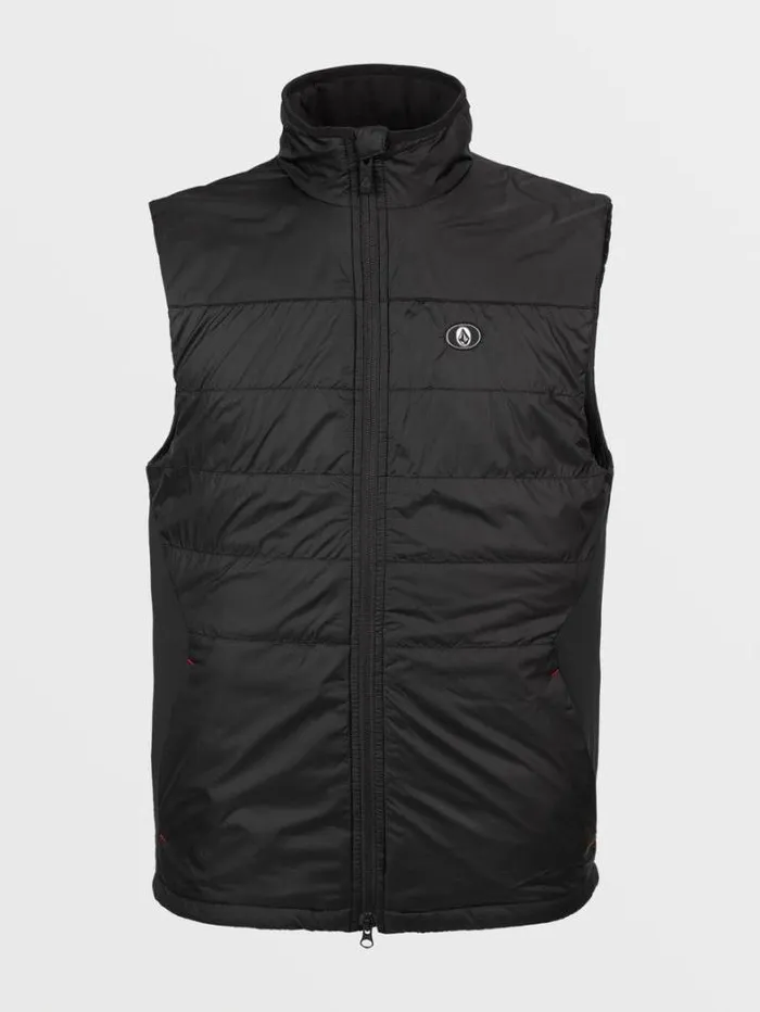 Mens Jackets Volcom Utility Puff Vest 8211 Black