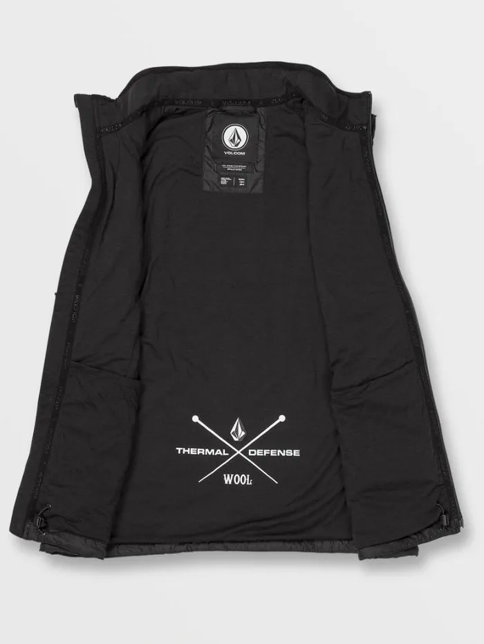Mens Jackets Volcom Utility Puff Vest 8211 Black