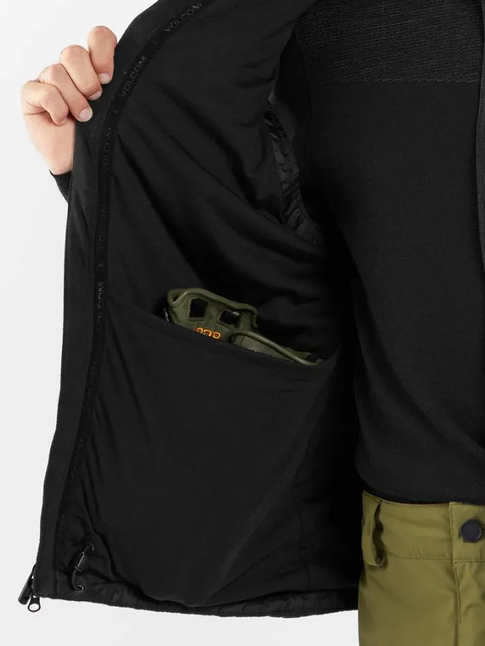 Mens Jackets Volcom Utility Puff Vest 8211 Black