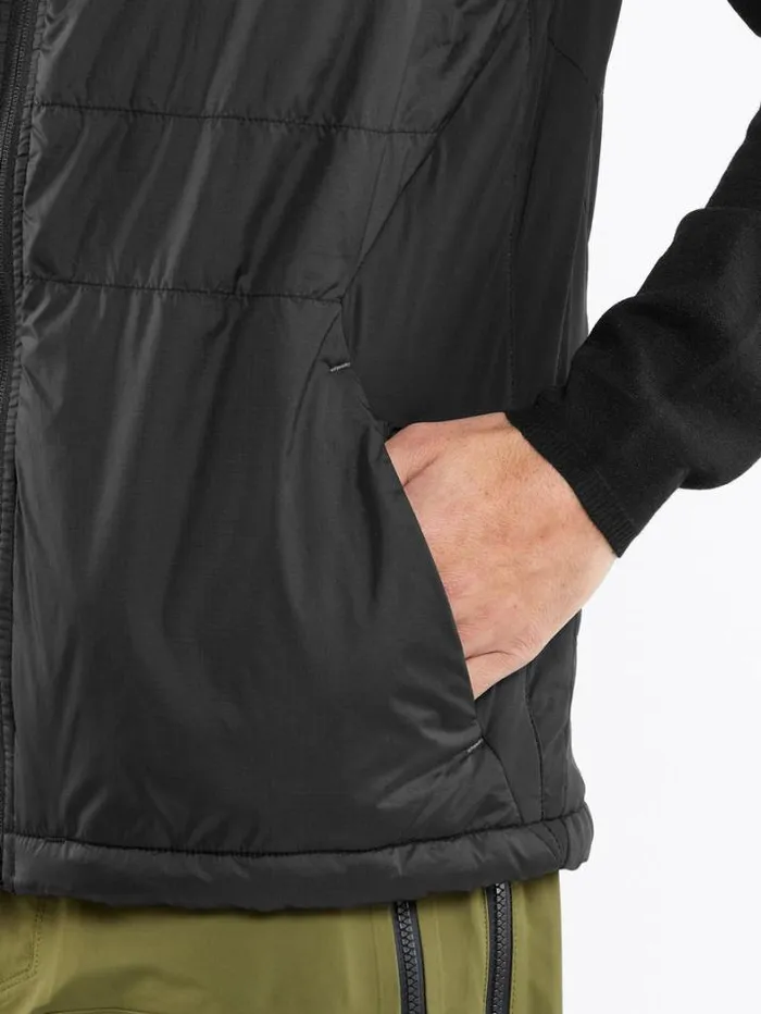 Mens Jackets Volcom Utility Puff Vest 8211 Black