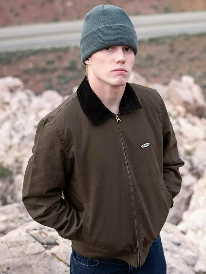 Mens Jackets Volcom Voider Lined Jacket 8211 Dark Brown