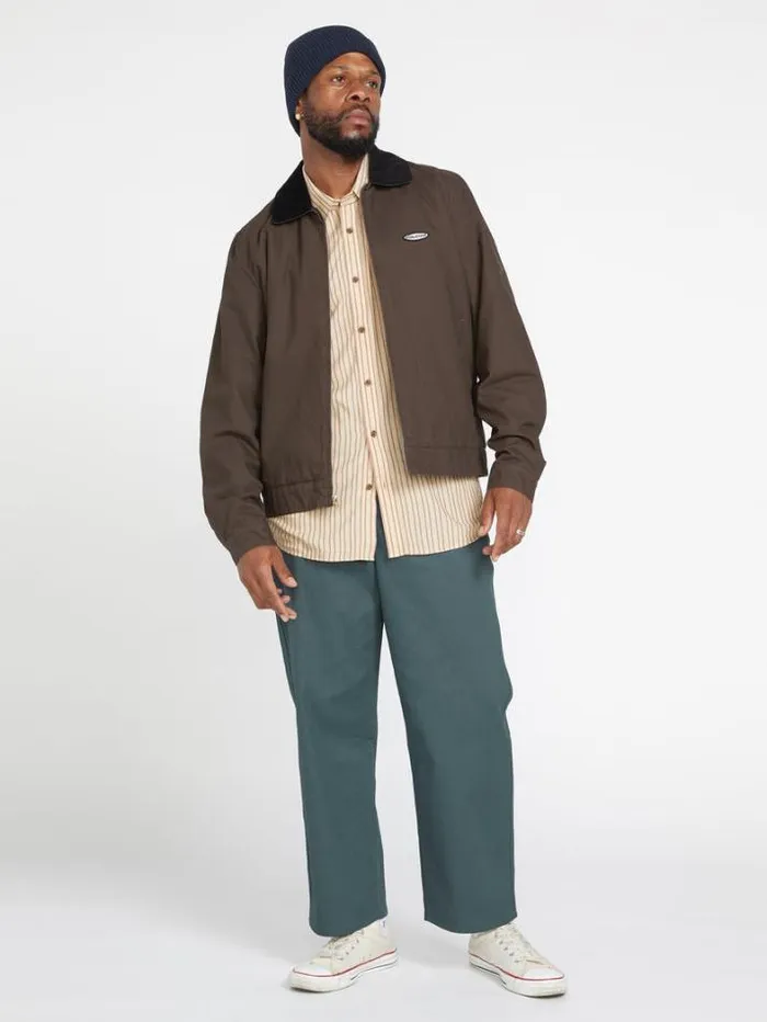 Mens Jackets Volcom Voider Lined Jacket 8211 Dark Brown