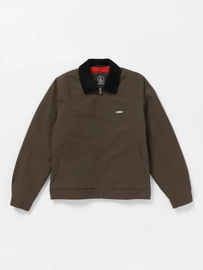 Mens Jackets Volcom Voider Lined Jacket 8211 Dark Brown