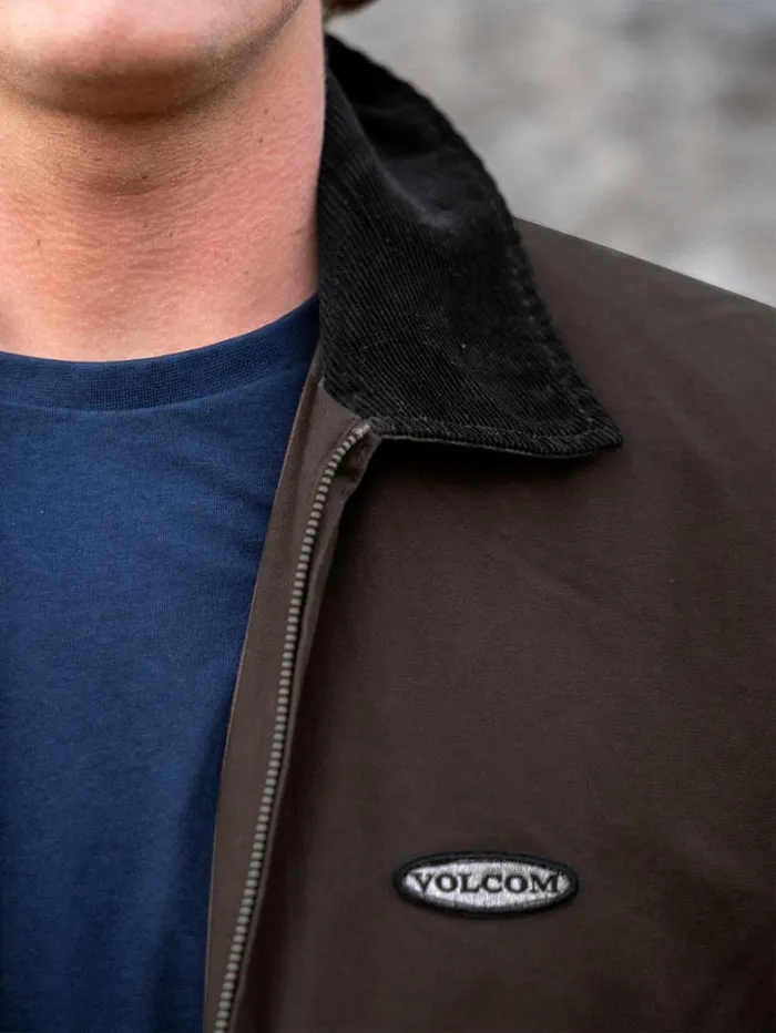 Mens Jackets Volcom Voider Lined Jacket 8211 Dark Brown