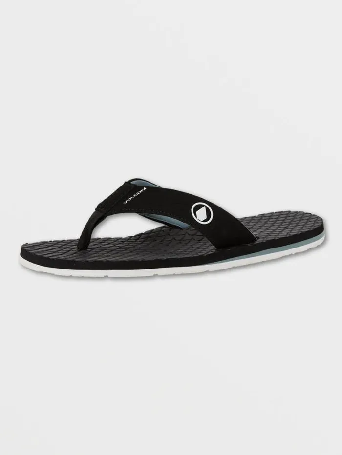 Mens Sandals Volcom Eco Recliner 2 Sandals 8211 Grey Blue