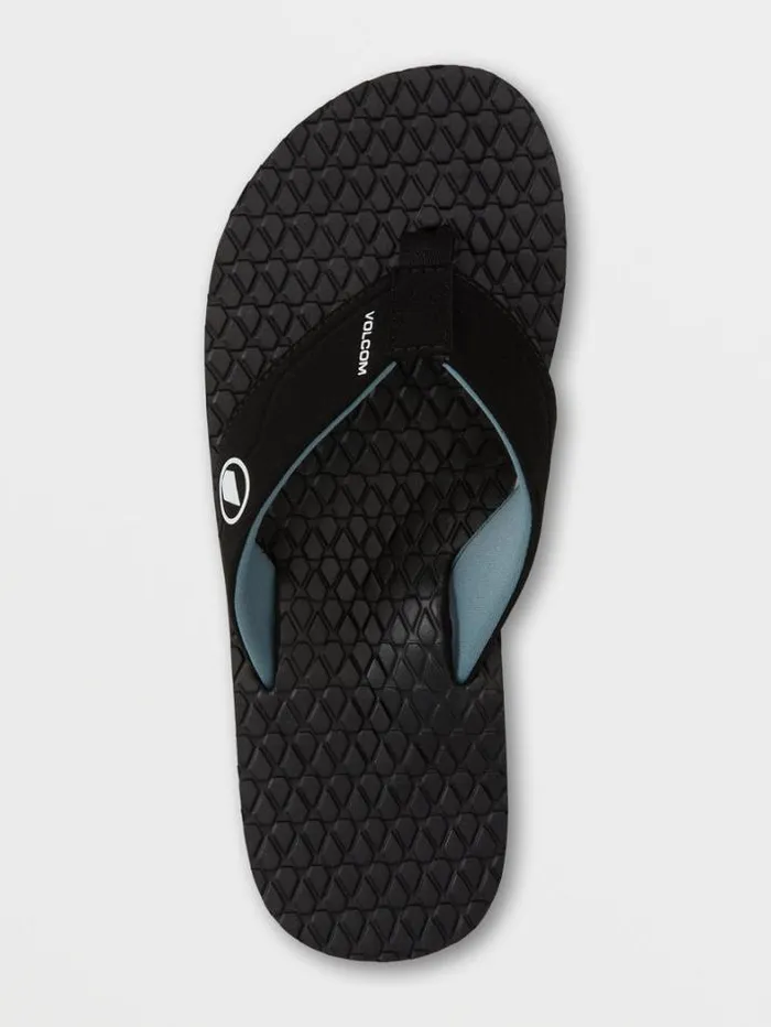 Mens Sandals Volcom Eco Recliner 2 Sandals 8211 Grey Blue
