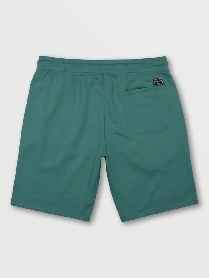 Mens Shorts Volcom Vibes Time Elastic Waist Shorts 8211 Ranger Green