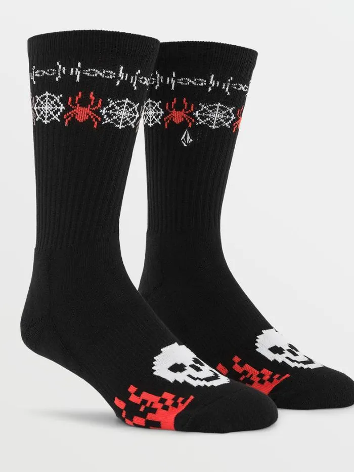 Mens Socks Volcom Skate Vitals Collin Provost Socks 8211 Black