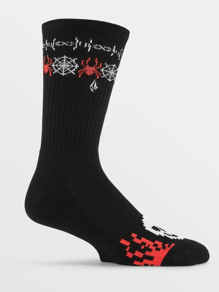 Mens Socks Volcom Skate Vitals Collin Provost Socks 8211 Black