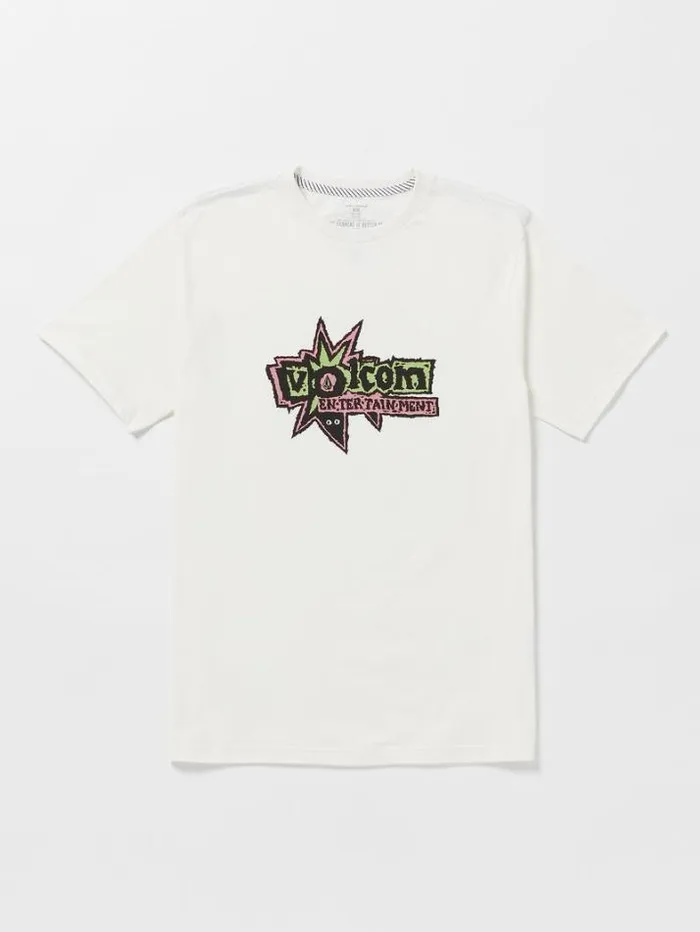 Mens TShirts and Tanks Volcom Entertainment Fat Tony Short Sleeve Tee 8211 Off White