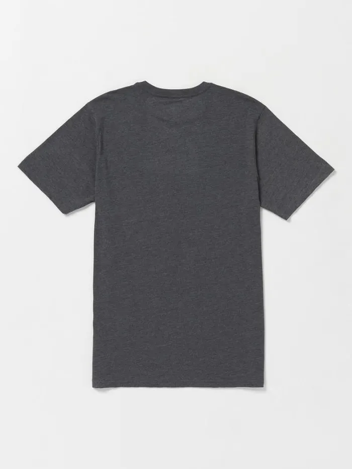Mens TShirts and Tanks Volcom Heavy Gain Short Sleeve Tee 8211 Dark Black Heather