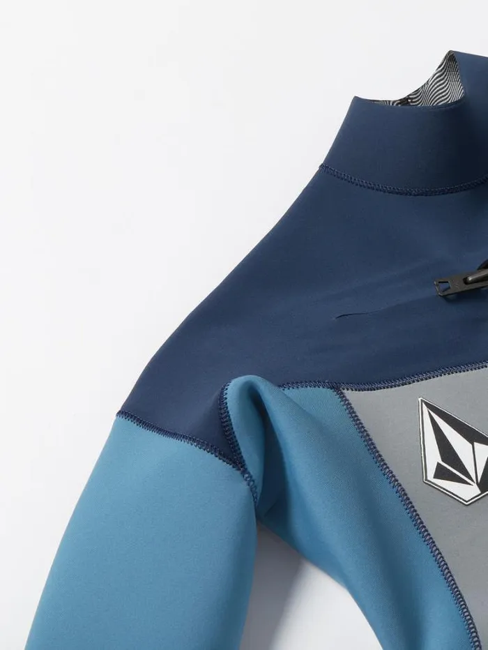Mens Wetsuits Volcom Modulator 32mm Chest Zip Fullsuit 8211 Cruzer Blue