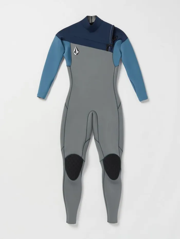 Mens Wetsuits Volcom Modulator 32mm Chest Zip Fullsuit 8211 Cruzer Blue