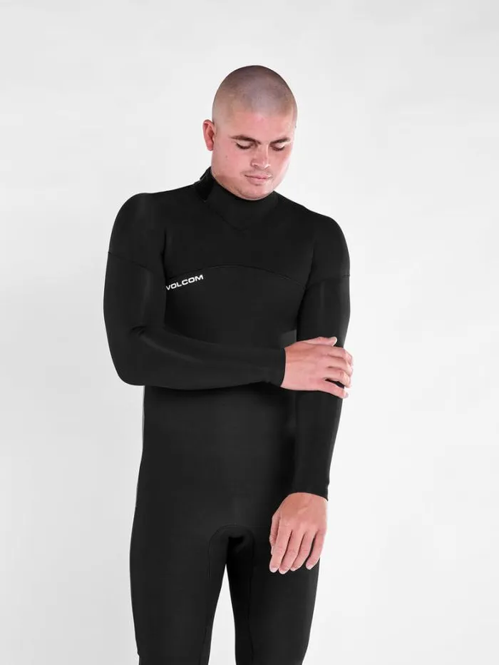 Mens Wetsuits Volcom Modulator 43mm Long Sleeve Back Zip Fullsuit 8211 Black